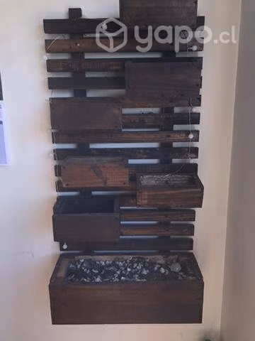 Jardinera de madera para terraza y/o interior