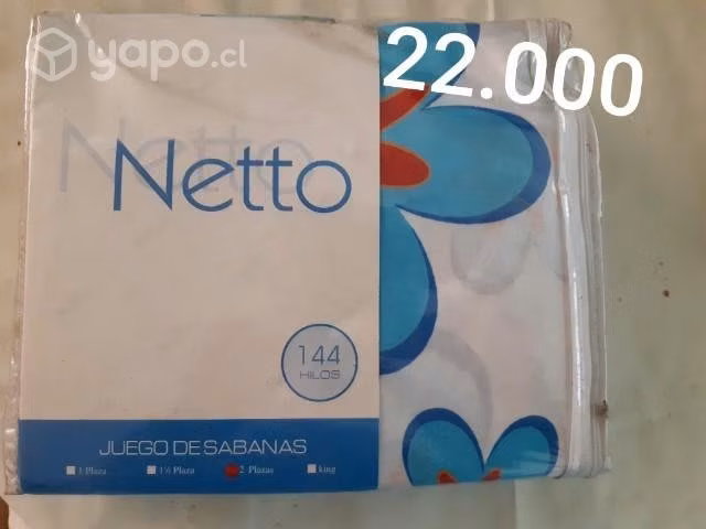 Sábanas de 2 plazas neto