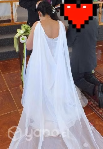 Vestido de novia talla M - Imagen 3