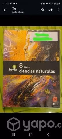 Libro Ciencias Naturales Savia 8vo