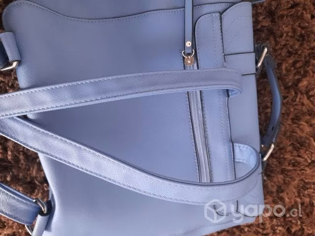 Cartera marca Ziol color celeste - Imagen 3