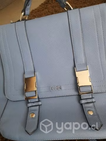 Cartera marca Ziol color celeste - Imagen 4