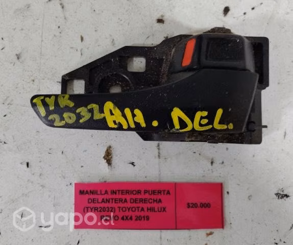 Manilla Interior Puerta Delantera Derecha (TYR2032