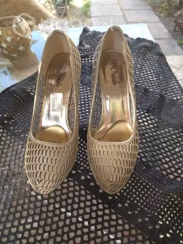 Zapato Fiesta dorado - Imagen 3