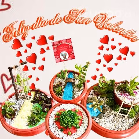 Hermosos jardines de suculentas