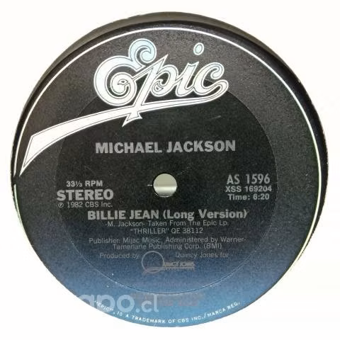 12" Lp Vinilo Michael Jackson Billie Jean 12" Prom