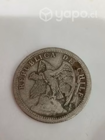 Moneda de 1 peso chileno de 1933 - Imagen 2