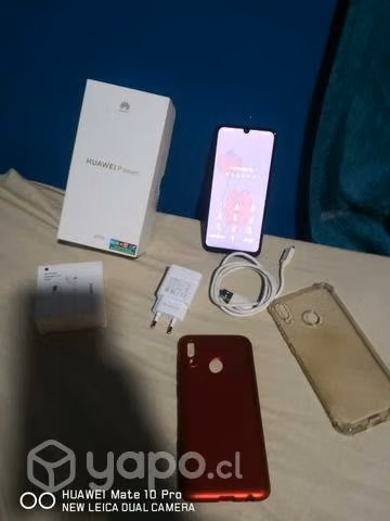 Huawei p smart 2019 de 64gb caja cargador y audífo