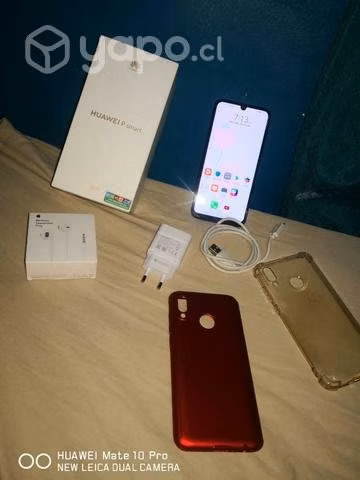 Huawei p smart 2019 de 64gb caja cargador y audífo