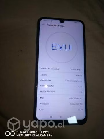 Huawei p smart 2019 de 64gb caja cargador y audífo