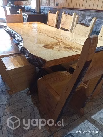 Comedor rústico pino Oregón