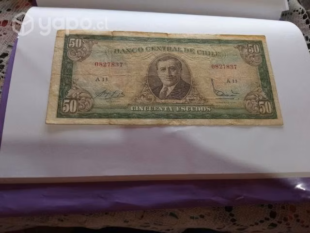 Billete de cincuenta escudos