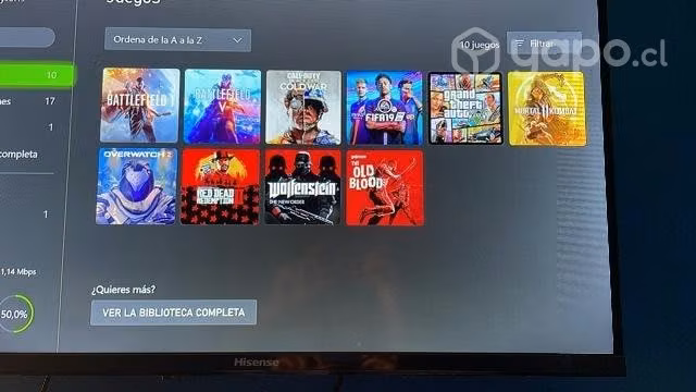 Xbox one s 500 gb + 1 control y 10 juegos