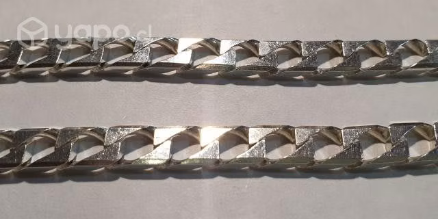 Cadena de Plata Fina Italiana, ley 925 tipo Grumet