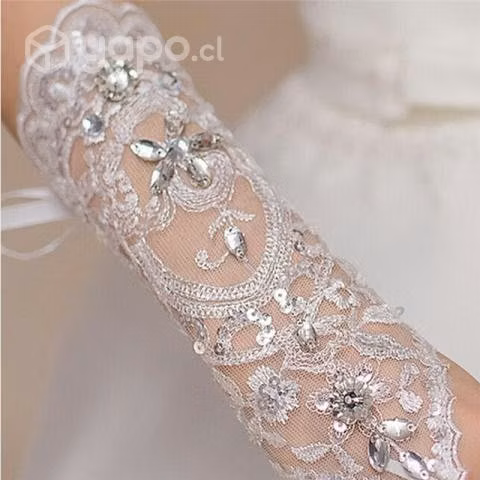 Guantes Novia encaje sin dedo