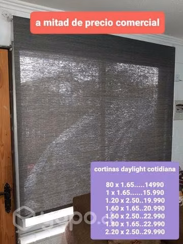 Cortinas roller día noche. blackout. daylight