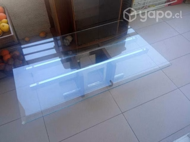 Mesa de centro vidriada