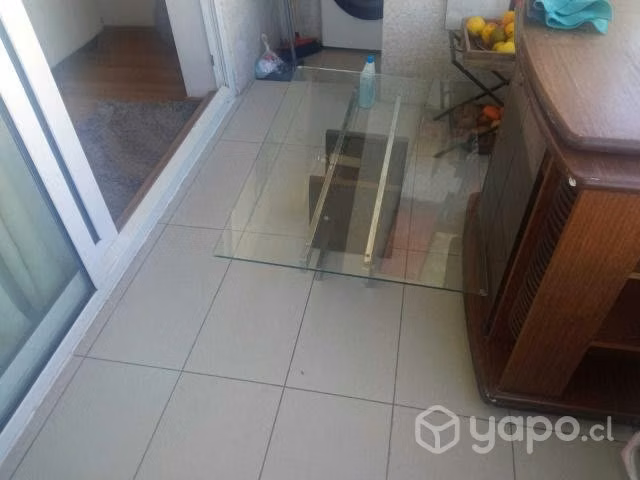 Mesa de centro vidriada
