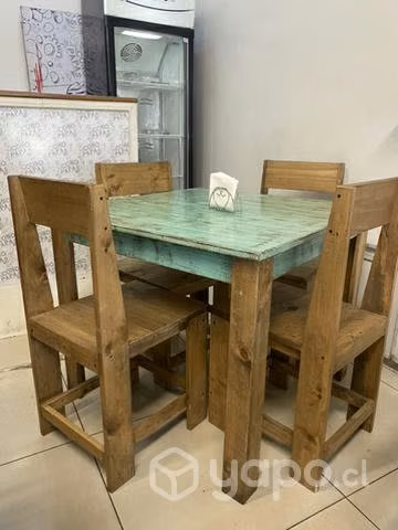 Mesa vintage 4 personas