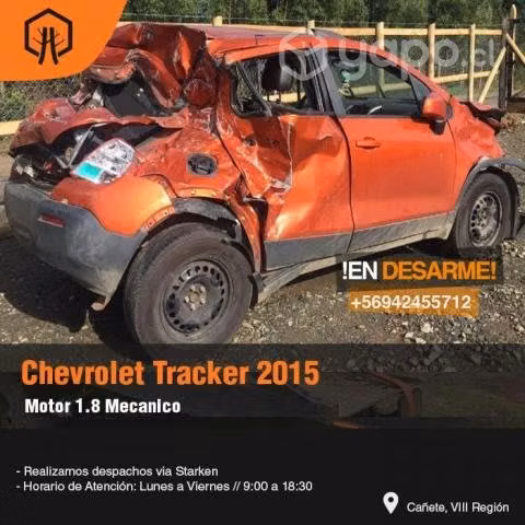 Canister chevrolet tracket 2015