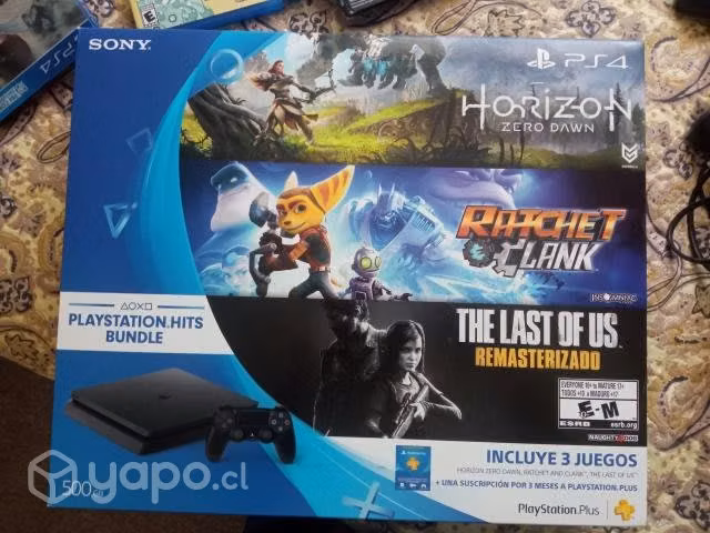 PS4 Slim + 10 Juegos