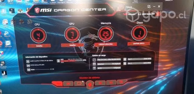 Notebook Gamer Msi ge65 Raider