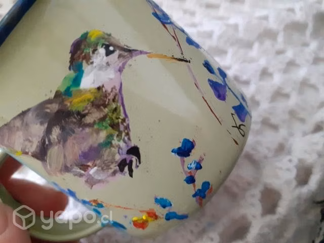 Enlozados vintage pintados a mano se personaliza
