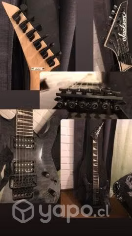 Guitarra Jackson + tabla de pedales