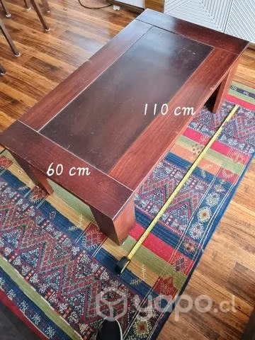 Mesa de centro y 2 mesas laterales de madera