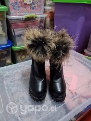 Botin peludo mujer talla 35 c