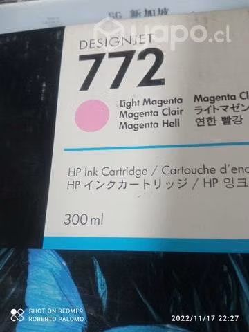 Tintas HP 772 colores originales de 300ml - Imagen 5