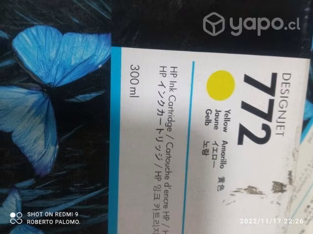 Tintas HP 772 colores originales de 300ml - Imagen 3