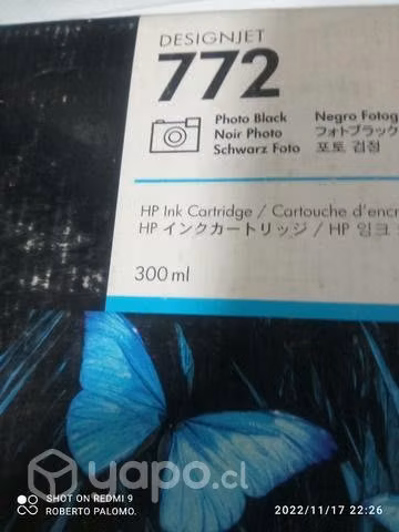 Tintas HP 772 colores originales de 300ml - Imagen 4