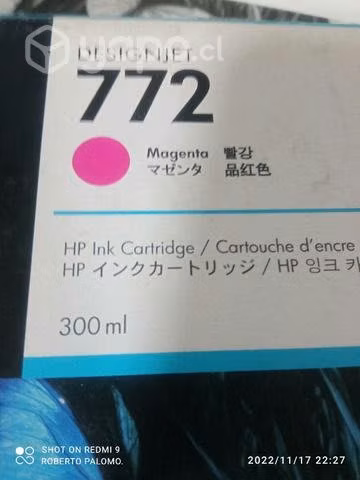 Tintas HP 772 colores originales de 300ml - Imagen 6