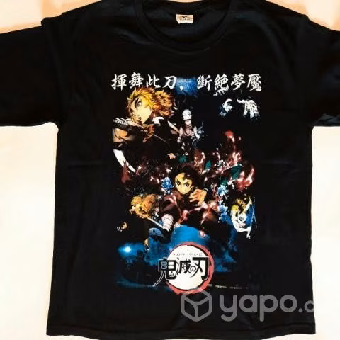 Poleras DEMON SLAYER/ KIMETSU NO YAIBA/ XS,S,M,L,