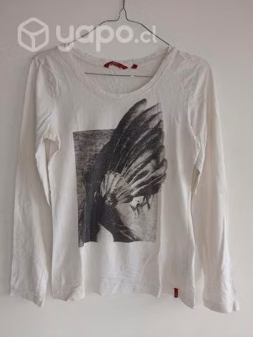Polera EDC Talla S (blanco rostro