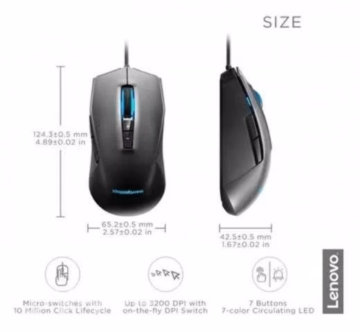 Mouse Lenovo Ideapad Gaming M100 Rgb - Imagen 4