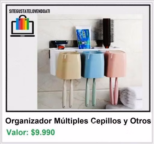 Organizador Mural Múltiple para Cepillos y Otros