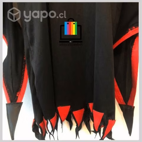 Vestido Vampiresa con Aplicaciones Ecocuero Rojo