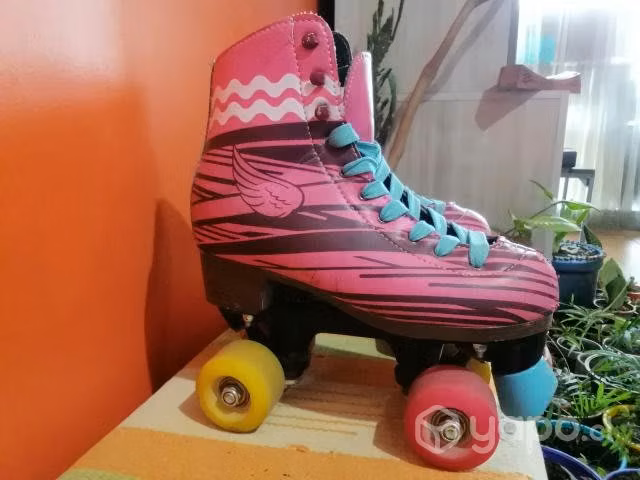 Patines e niña