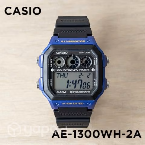 Reloj casio ae1300wh-2 pila 10 años nuevos
