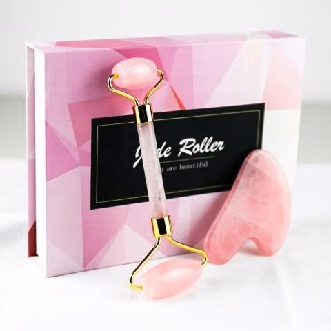Bombay - Jade y gua sha rosa skin care - Imagen 2