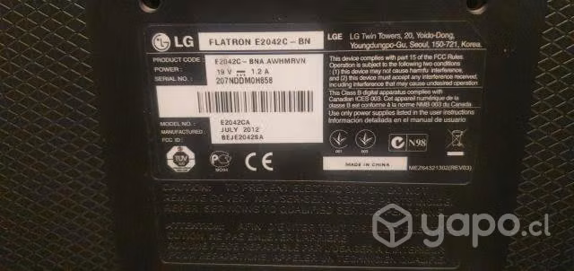 Monitor LG 20" - Imagen 3