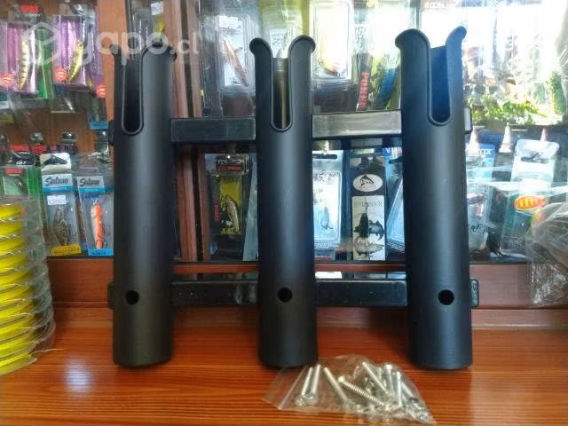 Organizador porta cañas pesca para 3 unidades
