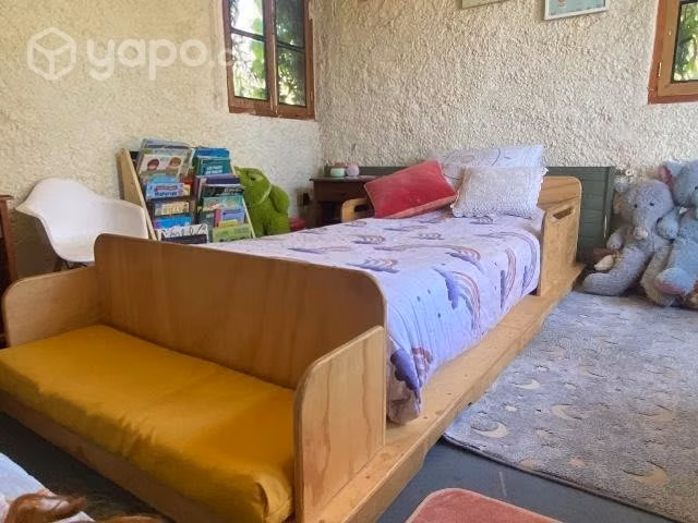Cama infantil 1 plaza, hecha a mano