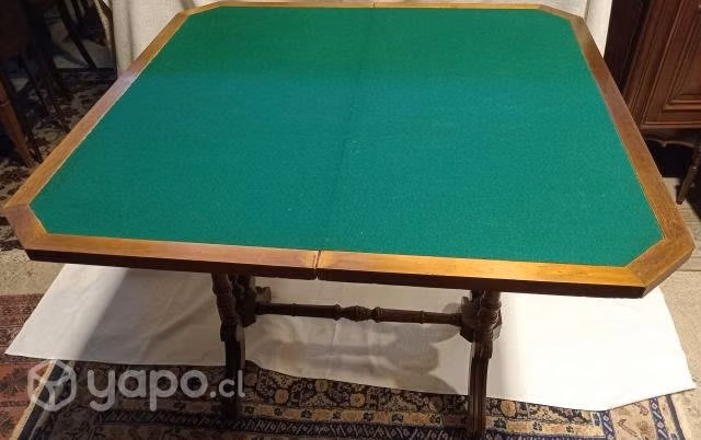 Elegante mesa arrimo de bridge/cartas inglesa