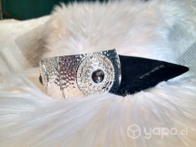 Pulsera baño de plata con piedra - Imagen 3