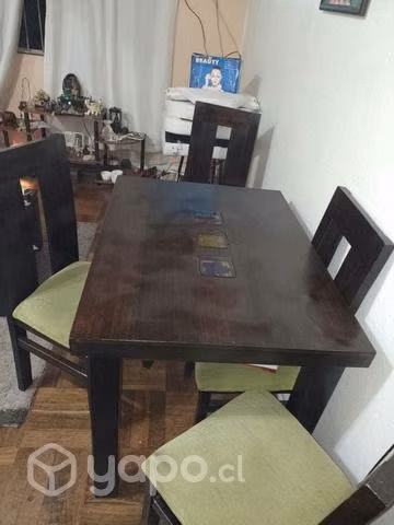 Comedor de madera 4 sillas