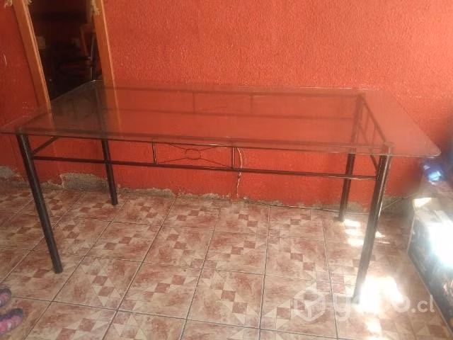 Mesa de vidrio para 6 personas
