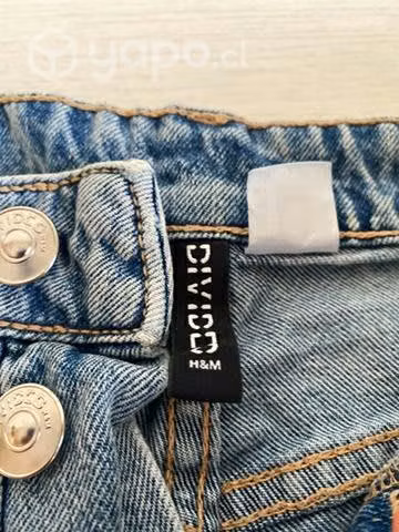 Short azul con roturas - Imagen 2